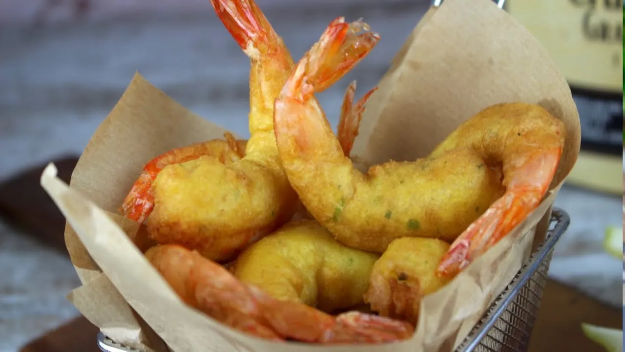 Receta de gambas a la gabardina sin cerveza fácil y rápida