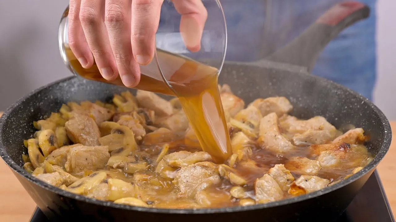 Delicioso Lomo al Ajillo con Cerveza